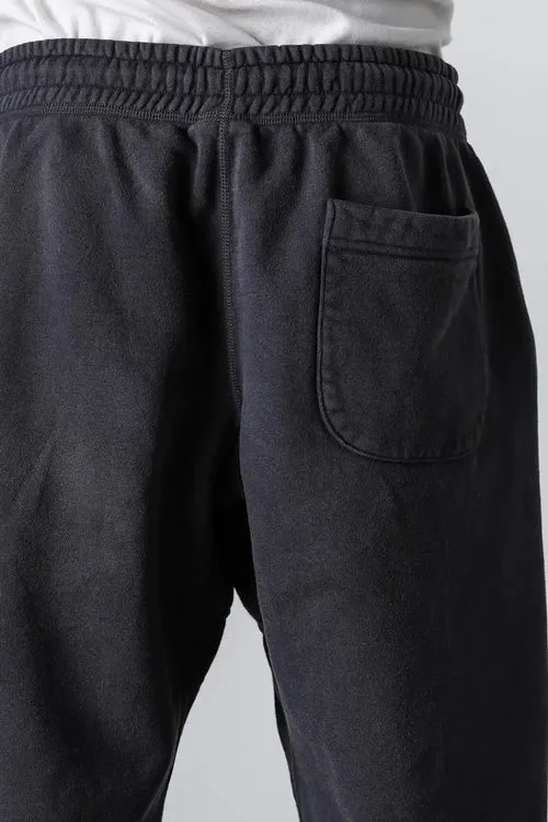 SAINT Mxxxxxx ANGEL SWEAT PANTS/BLK Angel Reborn Crack Print Distressed Sweatpants, Washed Black S-XL Assute Dyeing, Full Spray Fade, Heavy Fermentation Washing, Made with NEW VINTAGE Texture, Four Needles and Six Threads from the Factory, Boneless Patchwork, More Comfortable to Wear, Genuine Level Crack Print/Accessories Restored